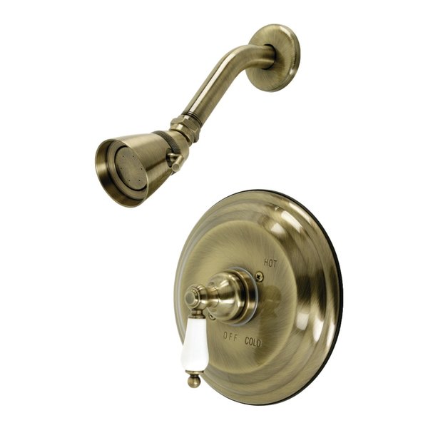 Kingston Brass KB3633PLSO Pressure Balanced Shower Faucet, Antique Brass KB3633PLSO